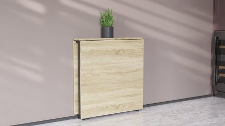 Стіл-книга трансформер Оріон 2 Ferrum-decor 750x1520x730 Чорний метал ДСП Дуб Сонома 16 мм (FRD-104586)