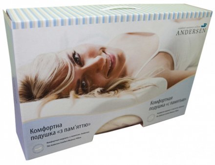 Подушка ортопедична з пам'яттю 33x50x11-9 см (CMP001) Подушка ортопедична з пам'яттю 33x50x11-9 см (CMP001)