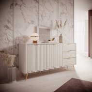 Комод Perfect Home Ланте / Lante 2-дверний з 3 шухлядами і золотими ніжками 2D3S/163 Беж (PFH-091180) Комод Perfect Home Ланте / Lante 2-дверний з 3 шухлядами і золотими ніжками 2D3S/163 Беж (PFH-091180)