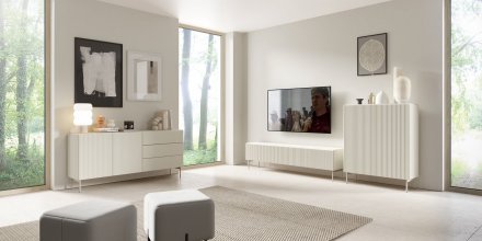 Тумба під телевізор Perfect Home Муті / Muti 4D/195 4-дверна Кашемір (PFH-091403)