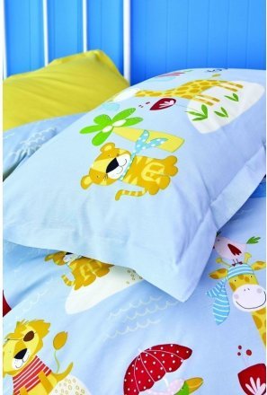 Постільна білизна Loro sari 2020-2 блакитний ранфорс піке підліткова svt-2000022246002