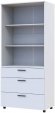 Шафа для одягу Doros Торн Білий 2 ДСП/3Ш (полиці) 90х51.6х200 (DRS-012020) Шафа для одягу Doros Торн Білий 2 ДСП/3Ш (полиці) 90х51.6х200 (DRS-012020)