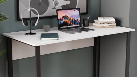 Письмовий стіл Ferrum-decor Курт 75x140x60 чорний ДСП Біле 16мм (FRD-102030) Письмовий стіл Ferrum-decor Курт 75x140x60 чорний ДСП Біле 16мм (FRD-102030)