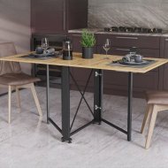 Стіл-книга трансформер Оріон 2 Ferrum-decor 750x1520x730 Чорний метал ДСП Дуб Артизан 16 мм (FRD-104588)