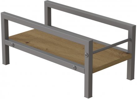 Підставка для системного блоку Ferrum-decor Нікі 21x24x45 Сірий ДСП Дуб Артизан 16мм (FRD-105303)