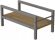 Підставка для системного блоку Ferrum-decor Нікі 21x24x45 Сірий ДСП Дуб Артизан 16мм (FRD-105303)