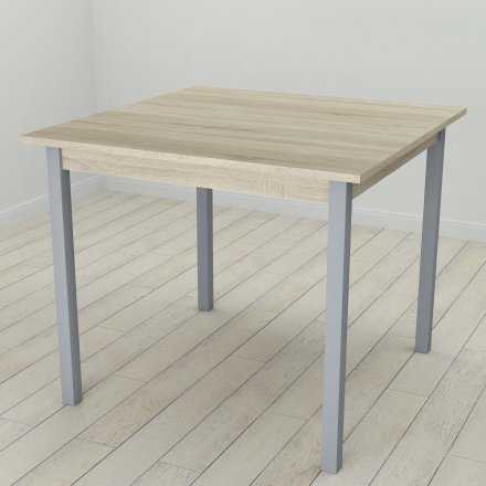 Стіл кухонний Ferrum-decor Дієго 75x80x80 Сірий ДСП Сонома 16мм (FRD-106306)