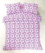 Постільна білизна Ranforce Delta ліловий євро svt-2000022283021