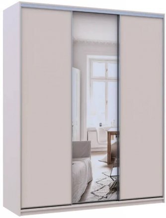 Шафа-купе Doros Сіті Лайт Кашемір 2 ДСП/1 дзеркало 180х60х225 (80736371) Шафа-купе Doros Сіті Лайт Кашемір 2 ДСП/1 дзеркало 180х60х225 (80736371)