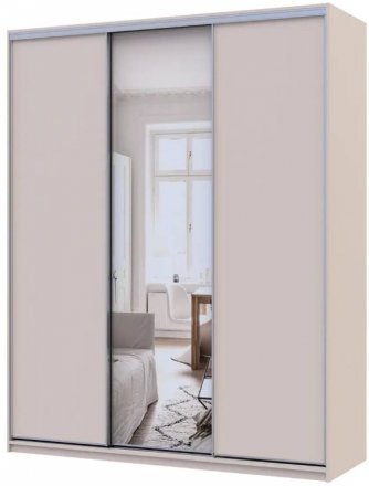 Шафа-купе Doros Сіті Лайт Кашемір 2 ДСП/1 дзеркало 180х60х225 (80736371) Шафа-купе Doros Сіті Лайт Кашемір 2 ДСП/1 дзеркало 180х60х225 (80736371)