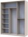 Шафа-купе Doros Сіті Лайт Кашемір 2 ДСП/1 дзеркало 180х60х225 (80736371) Шафа-купе Doros Сіті Лайт Кашемір 2 ДСП/1 дзеркало 180х60х225 (80736371)