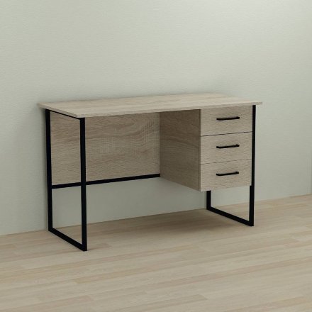 Письмовий стіл Ferrum-decor Гаррі 75x140x60 чорний ДСП Дуб Сонома 16мм (FRD-103542) Письмовий стіл Ferrum-decor Гаррі 75x140x60 чорний ДСП Дуб Сонома 16мм (FRD-103542)