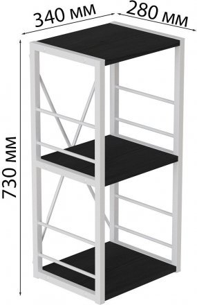 Етажерка 3/34 Ferrum-decor Серії Конект 73x34x28 білий ДСП Сосна Кембра 16мм (FRD-104300) Етажерка 3/34 Ferrum-decor Серії Конект 73x34x28 білий ДСП Сосна Кембра 16мм (FRD-104300)
