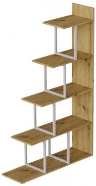 Етажерка Ferrum-decor Стелла 1600x1020x300 Білий метал ДСП Дуб Артізан (FRD-105489) Етажерка Ferrum-decor Стелла 1600x1020x300 Білий метал ДСП Дуб Артізан (FRD-105489)