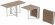Стіл-книга трансформер Оріон 2 Ferrum-decor 750x1520x730 Білий метал ДСП Дуб Сан-Марино 16 мм (FRD-104591)