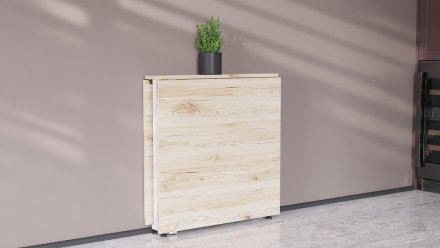 Стіл-книга трансформер Оріон 2 Ferrum-decor 750x1520x730 Білий метал ДСП Дуб Сан-Марино 16 мм (FRD-104591)