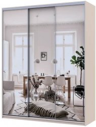 Шафа-купе Doros Сіті Лайт Кашемір 3 дзеркала 180х60х225 (80736374)