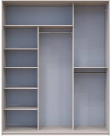 Шафа-купе Doros Сіті Лайт Кашемір 3 дзеркала 180х60х225 (80736374)