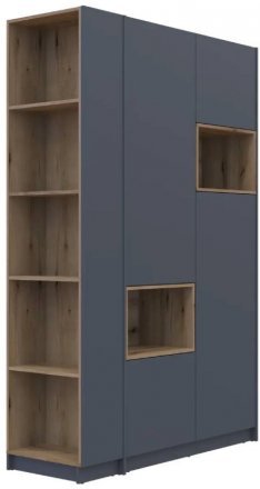 Етажерка до шафи Doros Дейл Графіт/Дуб Евок 52х28х220 DRS-011732 (41516119)