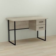 Письмовий стіл Ferrum-decor Курт 76x140x60 чорний ДСП Дуб Сонома 32мм (FRD-103923)