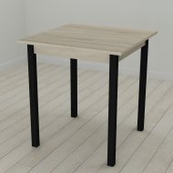 Стіл кухонний Ferrum-decor Дієго 75x80x80 Чорний ДСП Сонома 16мм (FRD-106309)