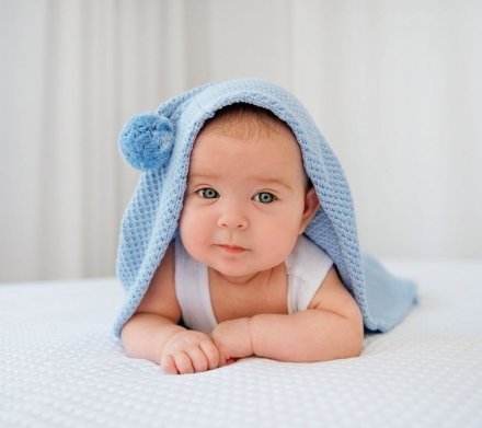 Плетений конверт Baby Blue lullalove-6609