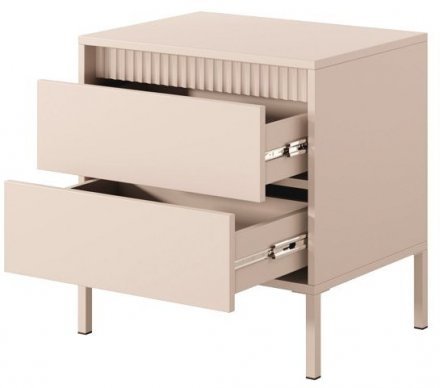 Тумба приліжкова Perfect Home Сенсо / Senso 2S/53 з 2 шухлядами Беж (PFH-092035)