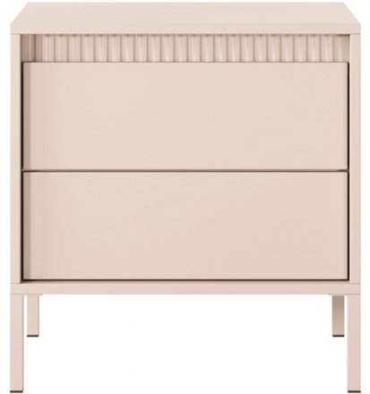 Тумба приліжкова Perfect Home Сенсо / Senso 2S/53 з 2 шухлядами Беж (PFH-092035)