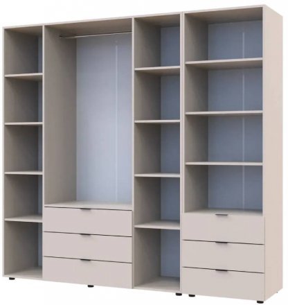 Шафа для одягу Doros Гелар Кашемір 4ДСП з пеналом 215х49.5х203.4 (DRS-011930)