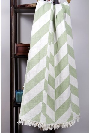 Плед-накидка Fishbone Throw Green Eyes 130х180 см 2000022091381