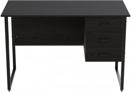 Комп'ютерний стіл Ferrum-decor Гаррі 75x140x60 чорний ДСП Сосна Кембра 16мм (FRD-103545)