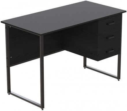 Комп'ютерний стіл Ferrum-decor Гаррі 75x140x60 чорний ДСП Сосна Кембра 16мм (FRD-103545)