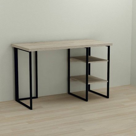 Письмовий стіл Ferrum-decor Кевін 76x100x60 чорний ДСП Дуб Сонома 32мм (FRD-103796) Письмовий стіл Ferrum-decor Кевін 76x100x60 чорний ДСП Дуб Сонома 32мм (FRD-103796)
