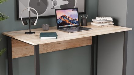 Комп'ютерний стіл Ferrum-decor Курт 75x140x60 чорний ДСП Дуб Сан-Марино 32мм (FRD-103925) Комп'ютерний стіл Ferrum-decor Курт 75x140x60 чорний ДСП Дуб Сан-Марино 32мм (FRD-103925)