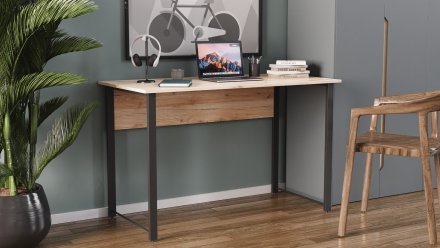 Комп'ютерний стіл Ferrum-decor Курт 75x140x60 чорний ДСП Дуб Сан-Марино 32мм (FRD-103925) Комп'ютерний стіл Ferrum-decor Курт 75x140x60 чорний ДСП Дуб Сан-Марино 32мм (FRD-103925)