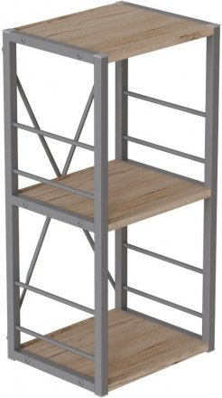 Етажерка 3/34 Ferrum-decor Серії Конект 73x34x28 сірий ДСП Дуб Сан-Марино 16мм (FRD-104302) Етажерка 3/34 Ferrum-decor Серії Конект 73x34x28 сірий ДСП Дуб Сан-Марино 16мм (FRD-104302)