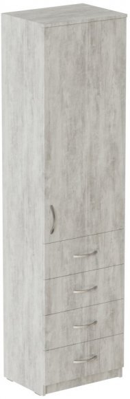 Пенал Анжело Ferrum-decor на 3 полиці з дверима та 4 ящиками 1900x500x380 ДСП Бетон 16 мм (FRD-104970) Пенал Анжело Ferrum-decor на 3 полиці з дверима та 4 ящиками 1900x500x380 ДСП Бетон 16 мм (FRD-104970)