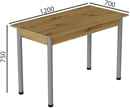 Стіл кухонний Ferrum-decor Беніта 75x120x70 Сірий ДСП Дуб Артизан 16мм (FRD-105695) Стіл кухонний Ferrum-decor Беніта 75x120x70 Сірий ДСП Дуб Артизан 16мм (FRD-105695)