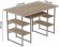 Комп'ютерний стіл Ferrum-decor Тім 75x120x70 сірий ДСП Дуб Сан-Марино 32мм (FRD-101895)