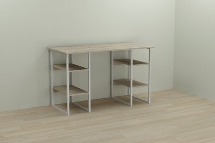 Письмовий стіл Ferrum-decor Тім 75x140x60 білий ДСП Дуб Сонома 16мм (FRD-102299)