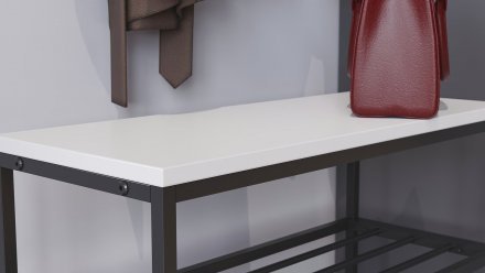 Полиця для взуття Слайм 3 Ferrum-decor 635x630x260 Чорний метал ДСП Біле 16 мм (FRD-105156) Полиця для взуття Слайм 3 Ferrum-decor 635x630x260 Чорний метал ДСП Біле 16 мм (FRD-105156)
