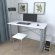 Письмовий стіл Ferrum-decor Драйв 750x1000x600 Сірий метал ДСП Біле 16 мм (FRD-103094)