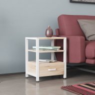 Тумба універсальна Ferrum-decor Вів'єн 1/1 50x41x40 білий ДСП Дуб Сан-Марино 16мм (FRD-104146)