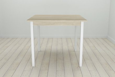 Стіл кухонний Ferrum-decor Дієго 75x90x90 Білий ДСП Сонома 16мм (FRD-106312)