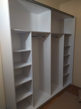 Шафа-купе двохдверна Doros G-Caiser 180х60х240 см Білий/2 Білих скла (DRS-011014)