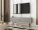 Тумба під телевізор Perfect Home Оро / Oro 2-дверна з чорними ніжками RTV135 MDF Сірий (PFH-091334)