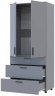 Шафа для одягу Doros Торн Сірий 2 ДСП/3Ш (штанга) 90х51.6х200 (DRS-012025)
