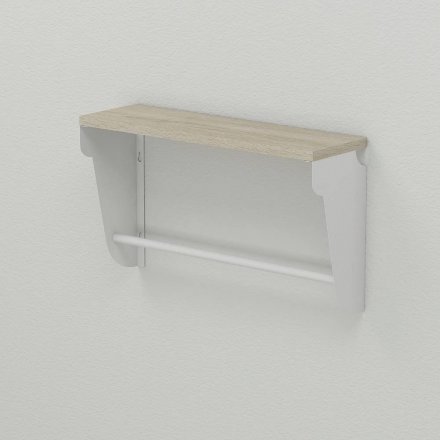 Настінна полиця Ferrum-decor Світ 300x600x150 метал Білий ДСП Сонома 16 мм (FRD-102810) Настінна полиця Ferrum-decor Світ 300x600x150 метал Білий ДСП Сонома 16 мм (FRD-102810)