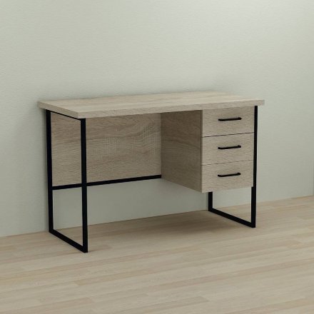 Письмовий стіл Ferrum-decor Гаррі 76x140x60 чорний ДСП Дуб Сонома 32мм (FRD-103547) Письмовий стіл Ferrum-decor Гаррі 76x140x60 чорний ДСП Дуб Сонома 32мм (FRD-103547)