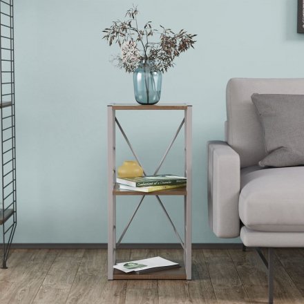 Етажерка 3/34 Ferrum-decor Серії Конект 73x34x28 сірий ДСП Дуб Сонома 16мм (FRD-104304) Етажерка 3/34 Ferrum-decor Серії Конект 73x34x28 сірий ДСП Дуб Сонома 16мм (FRD-104304)